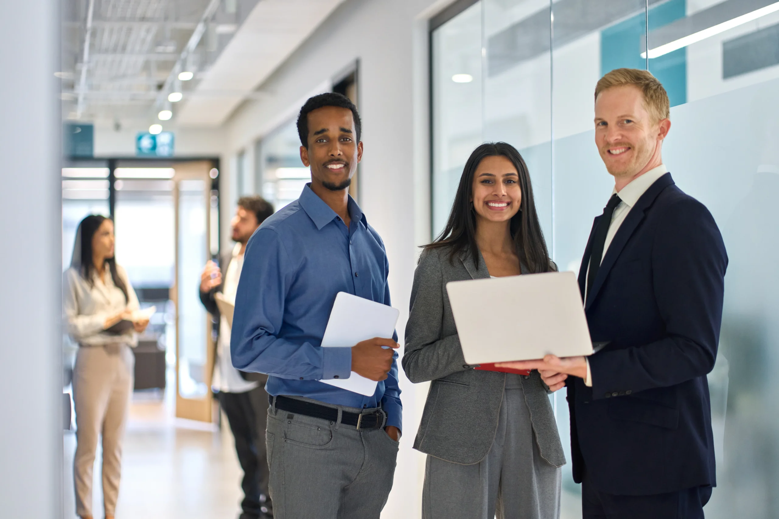 professional-diverse-team-young-business-people-st-2025-02-11-16-17-33-utc Mid adult man, standing in field, rear view, Neulingen, Baden-Württemberg, Germany